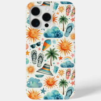 Het leven is een strandfeest iPhone 15 pro max hoesje