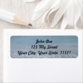 Het leven is een strandmailinglabel etiket (Insitu)