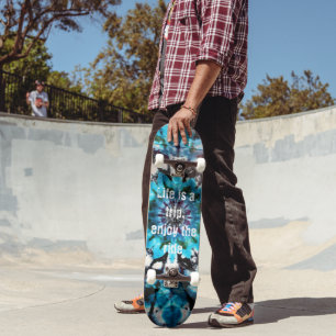 Het leven is een Trip Tie Dye Skateboard
