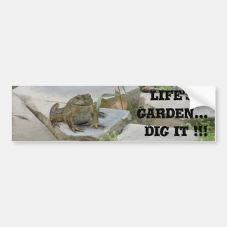 Het leven is een tuin bumpersticker