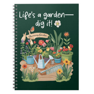 Het leven is een tuin - Graaf het! Notitieboek
