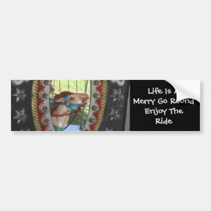 Het leven is een vrolijke Bumpersticker