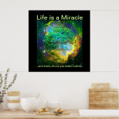 Het leven is een wonder poster (Keuken)