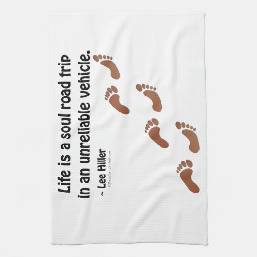 Het leven is een zieltochtje in een onbetrouwbaar theedoek (Verticaal)