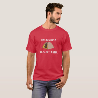 Het leven is eenvoudig om te slapen t-shirt