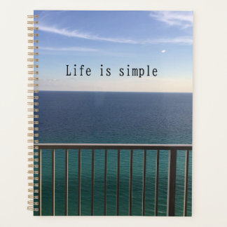 Het leven is eenvoudig planner