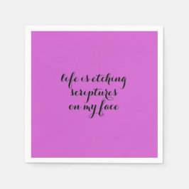 Het leven is etsen 2 servet