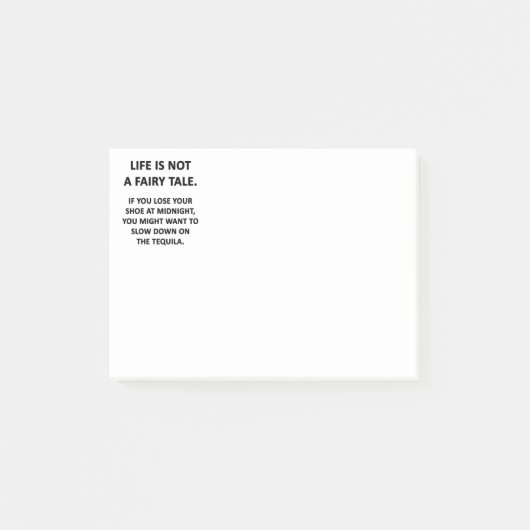 Het leven is geen feilloze taal post-it® notes (Voorkant)