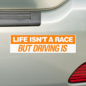 Het leven is geen Race Bumpersticker (Op auto)