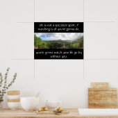 Het leven is geen Spectator Sport Poster (Keuken)
