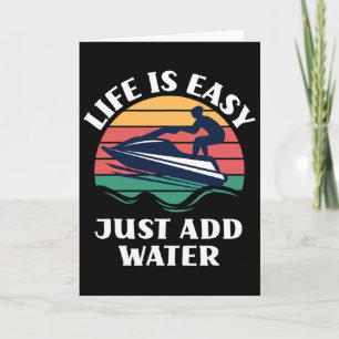 Het leven is gemakkelijk, voeg gewoon watersporten kaart