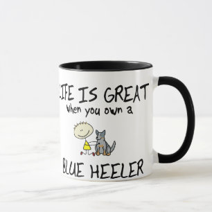 Het leven is geweldig Blue Heeler Mok