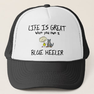 Het leven is geweldig Blue Heeler Trucker Pet