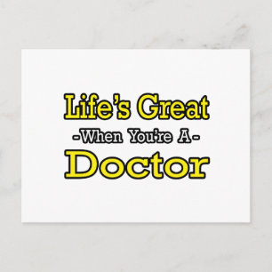 Het leven is geweldig...dokter briefkaart