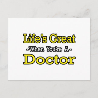 Het leven is geweldig...dokter briefkaart
