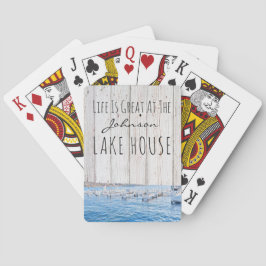 Het leven is geweldig in Lakehouse Personalized Pokerkaarten