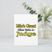 Het leven is geweldig... Rechter Briefkaart (Staand voorkant)