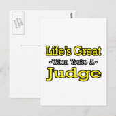 Het leven is geweldig... Rechter Briefkaart (Voorkant / Achterkant)