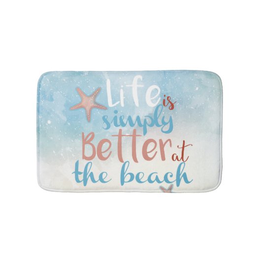 Het leven is gewoon beter in het strand met Starfi Badmat (Voorkant)