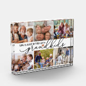 Het leven is gewoon beter met kleinkinderen fotoblokken (Links)