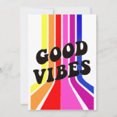 Het leven is goed. Goede vibraties Kaart (Voorkant)