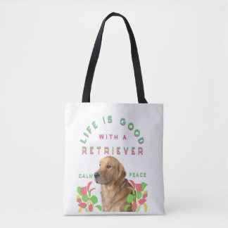 Het leven is goed met een Retriever Draagtas