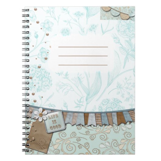 Het leven is goed notitieboek (Voorkant)