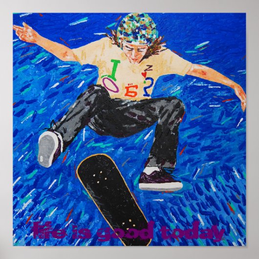 het leven is goed vandaag poster (Voorkant)