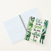 Het leven is Goede Waterverf Oerwoud Inspirerend C Notitieboek (Binnen)