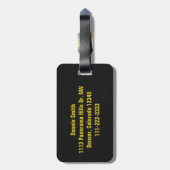 Het leven is Golf Cart Personalized Bag Label Bagagelabel (Achterkant verticaal)