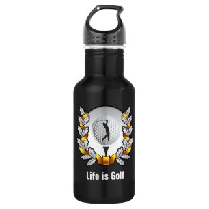 Het leven is Golf Golfer Ball T-shirt Waterfles