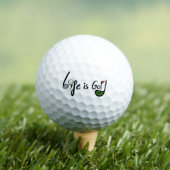 Het leven is Golf - Grappig Golf Lover Quote Desig Golfballen (Insitu Shirt)