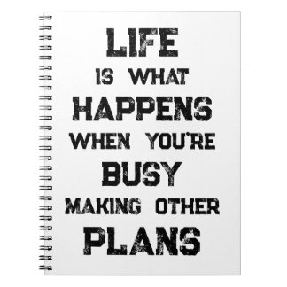 Het leven is... Grappig Motivatie citaat Notitieboek