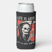 Het leven is grimmig grappig maaier grappige sarca (Seltzer Voorkant)