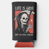 Het leven is grimmig grappig maaier grappige sarca (Achterkant)