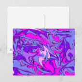 Het leven is Groovy, Man! Cool Retro Funky Line Briefkaart (Voorkant / Achterkant)