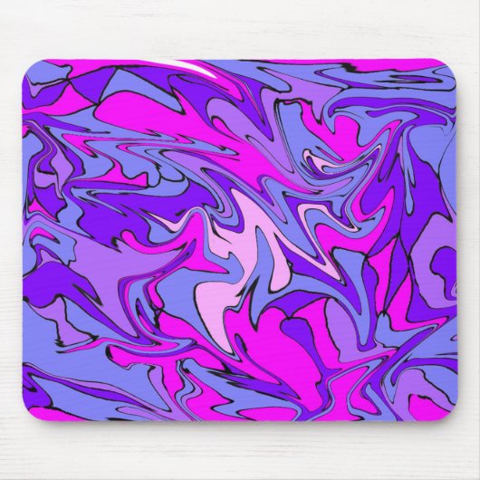 Het leven is Groovy, Man! Cool Retro Funky Line Muismat (Voorkant)