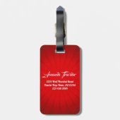 Het leven is het grootste avontuur bagagelabel (Achterkant verticaal)