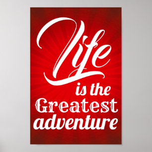 Het leven is het grootste avontuur poster