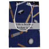 Het leven is Hockey Medium Cadeauzakje (Voorkant)