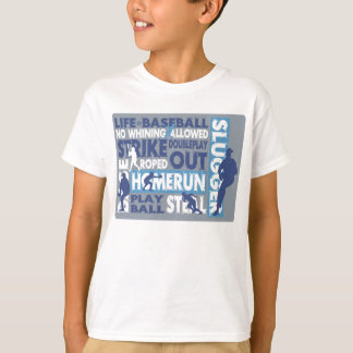 Het leven is honkbal t-shirt