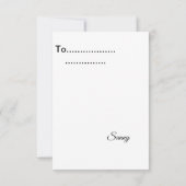 het leven is ironisch dat het verdriet vergt om ge bedankkaart (Achterkant)