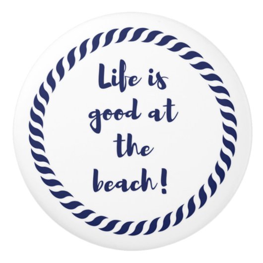 Het leven is... keramische knop (Voorkant)