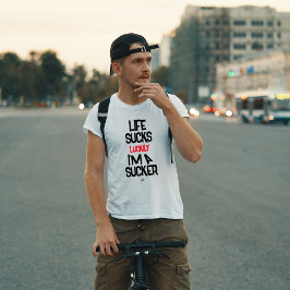 Het leven is klote grap - motivatie t-shirt