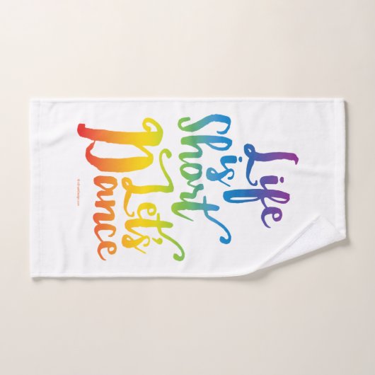 Het leven is kort. bad handdoek (Handdoek)