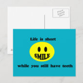 Het leven is kort briefkaart (Voorkant / Achterkant)