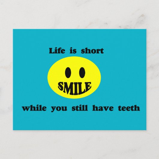 Het leven is kort briefkaart (Voorkant)