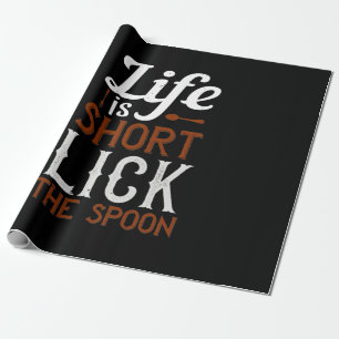 Het leven is kort. cadeaupapier