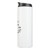 Het leven is kort, de wereld is breed, thermosbeker (Geroteerd rechts)