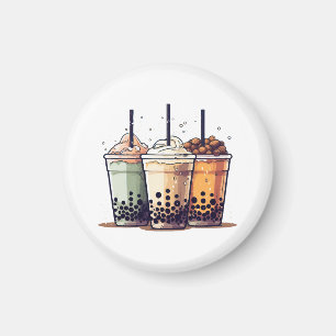Het leven is kort, drink de boba magneet
